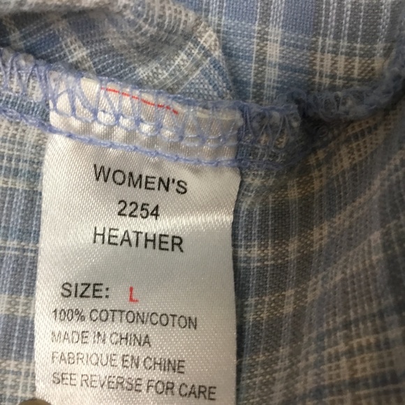 Woolrich Women Shirt Snap Button Down Back Vent L - Picture 8 of 8